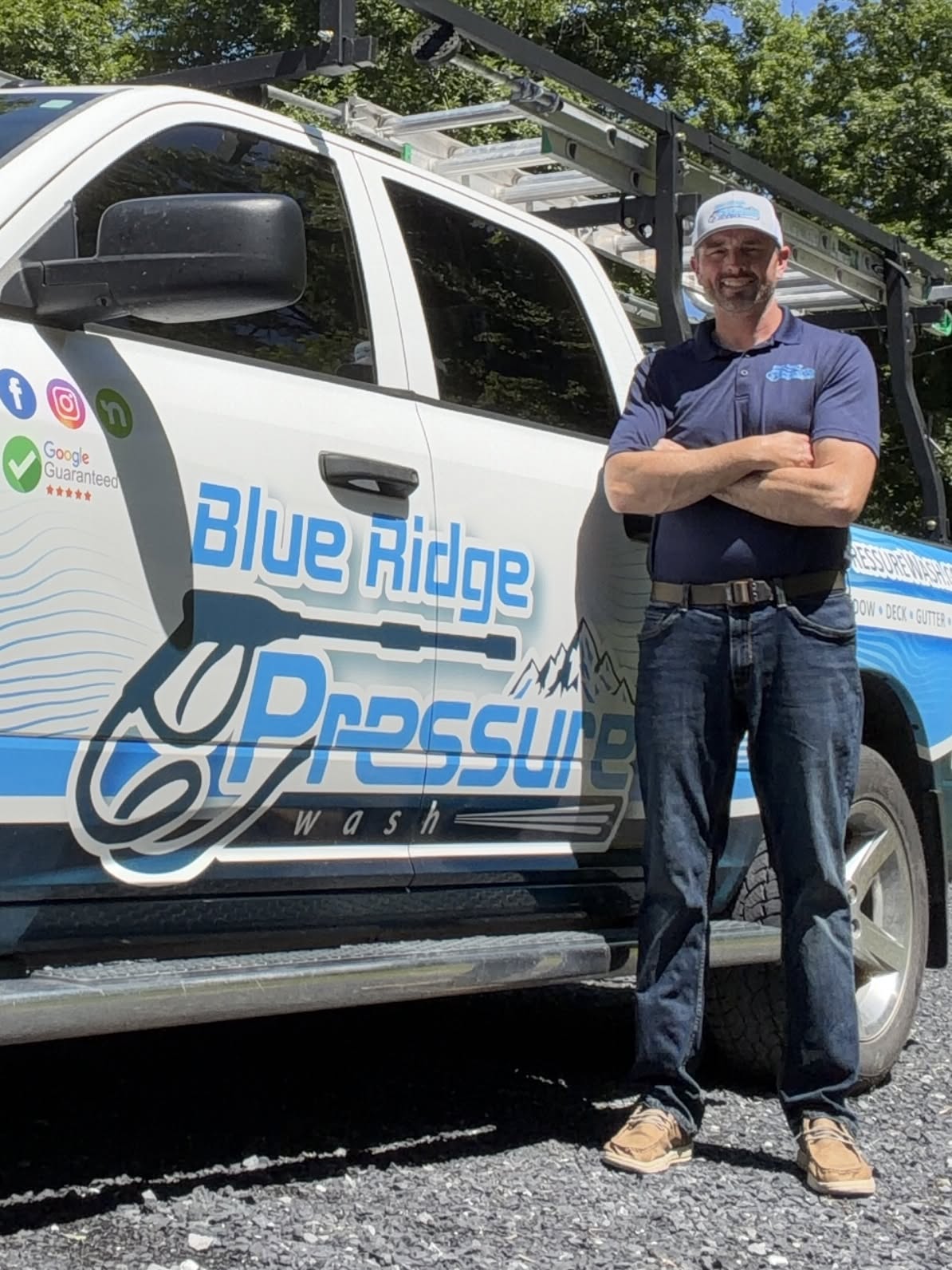 Mark Drye, owner of Blue Ridge Pressure Wash, in Winchester, VA